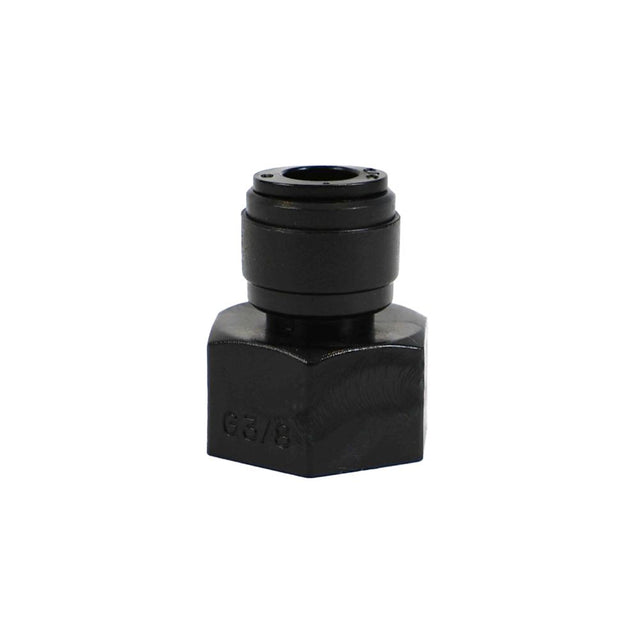 NeoFit - Acetal Black Female Adapter- UN V-Type- 1/2" tube OD x 1/2-16 UN