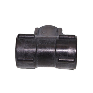 Tee Union Female - 1/2 FPT x 1/2 FPT x 1/2 FPT - Black Polypropylene