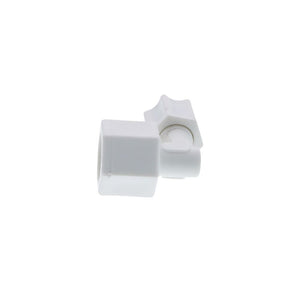 JACO 45-4-4-P-PG Polypropylene Female Elbow 1/4 OD Tube x 1/4 FPT