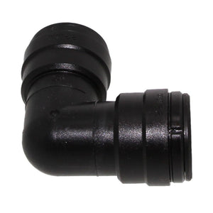 John Guest Union Elbow - 22mm Black Acetal