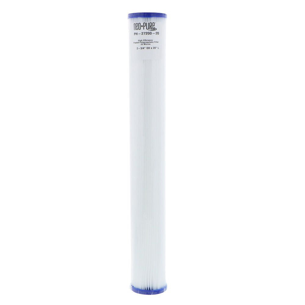 Neo-Pure PH-27200-20 20" High Efficiency Pleated Filter 20 micron