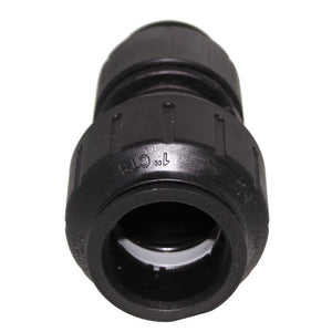John Guest Black Reducing Coupler - 1 CTS x 3/4 CTS