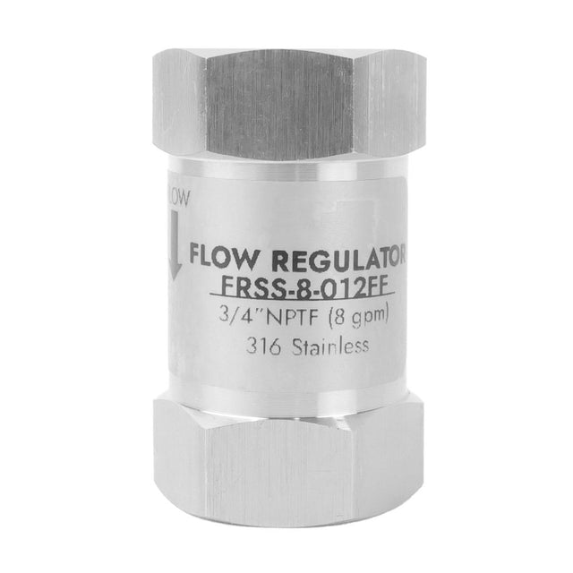 neoFlo Stainless Steel  Flow Control 8 GPM 316ss 3/4 FPT
