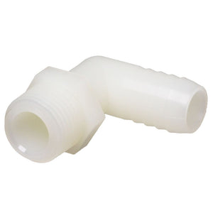 Male Elbow Barb x Male NPT - 1/2" HB x 3/4" MNPT