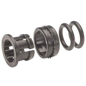 John Guest Plastic Half Cartridge - 6mm Black Double Nitrile O-ring