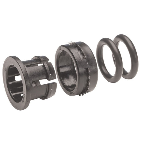 John Guest Plastic Half Cartridge - 6mm Black Double Nitrile O-ring