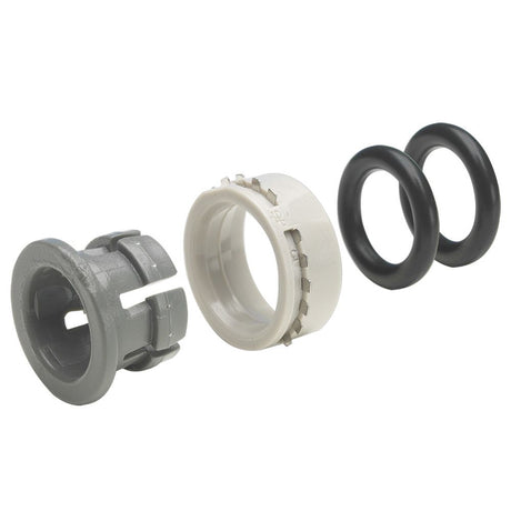 John Guest Plastic Half Cartridge - 1/2 Gray Double EPDM O-ring