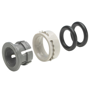 John Guest Plastic Half Cartridge - 3/8 Gray Double Nitrile O-ring