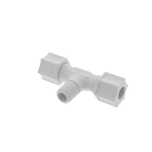 JACO 60-6-4-P-PG Polypropylene Male Branch Tee 3/8 OD Tube x 1/4 MPT