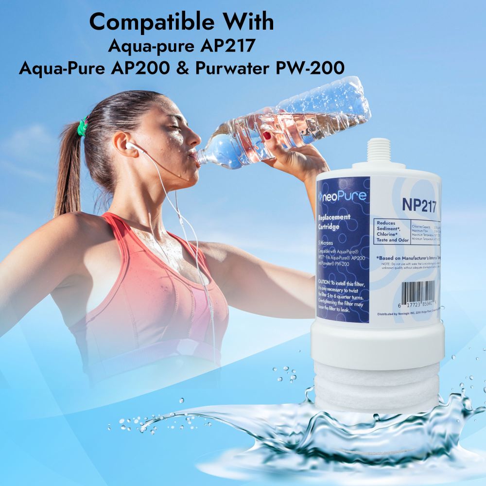 Neo-Pure NP217 Replacement Filter Cartridge Aqua-Pure™ AP217 Compatible without O-Ring