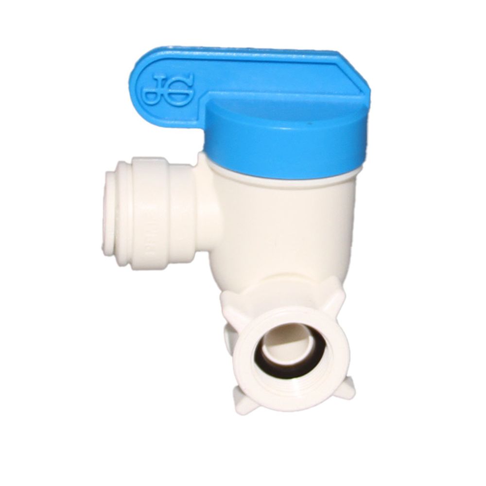 John Guest Plastic Angle Stop Adapter Valve Lead-Free - 3/8 x 3/8 x 3/8