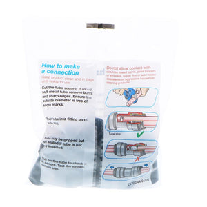 John Guest Stem Adapter BLACK ACETAL - 22mm x 1/2 BSPT