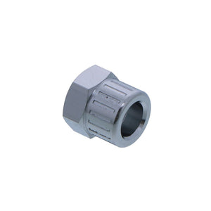 1/4" PTF Ferruleless Chrome Plated Nut for Polytube [Colder 100800]