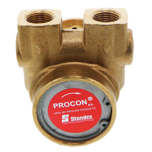 Procon Pump NSF Brass 125 GPH 3/8" NPT w/ .188" Double Flat Drive [Clamp-on]