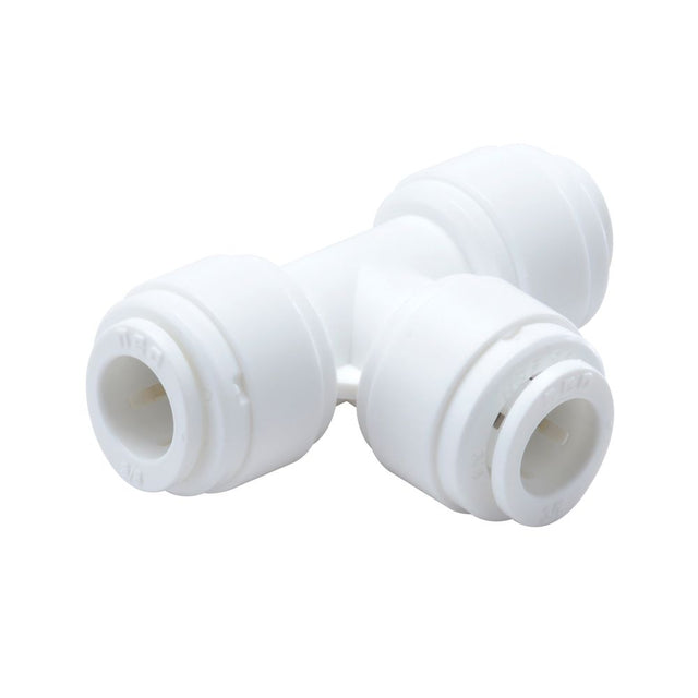 Acetal Union Tee 1/4 qc x 3/8 qc x 1/4 qc