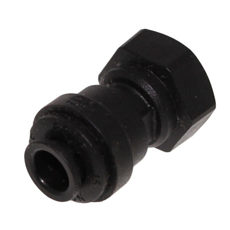 John Guest Female Adapter NPTF Black Polypropylene - 1/4 x 1/8 NPTF