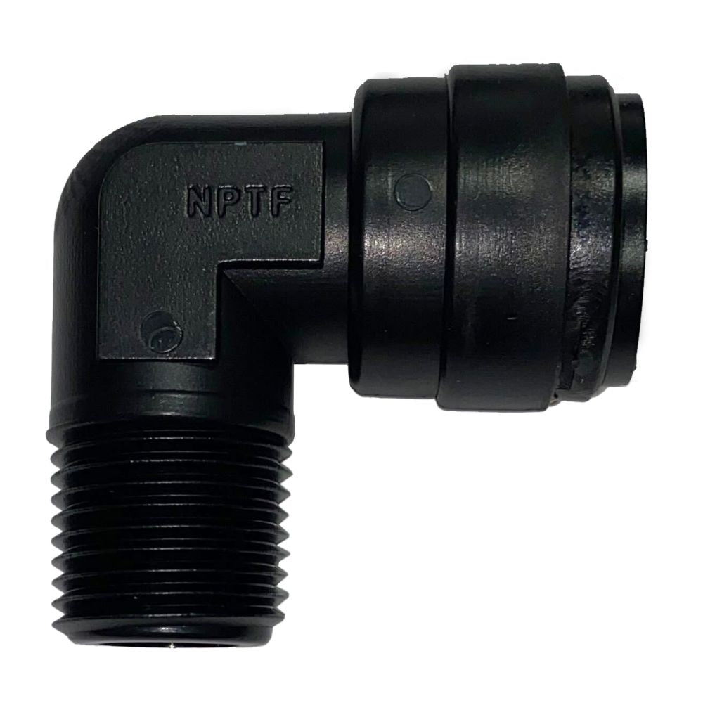 NeoFit - Acetal Black Male Elbow 1/2" CTS [5/8" OD] x 1/2" NPT