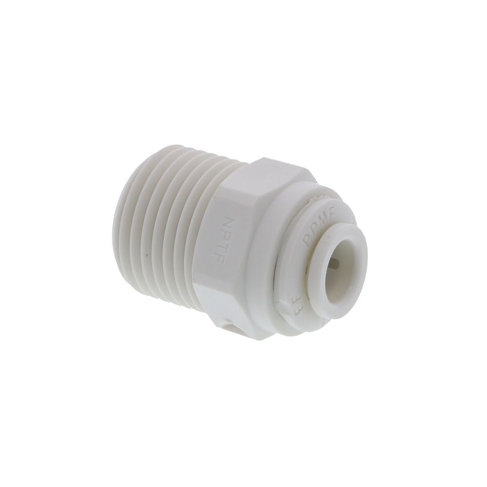 John Guest Male Connector NPTF Polypro - 1/4 x 3/8 NPTF