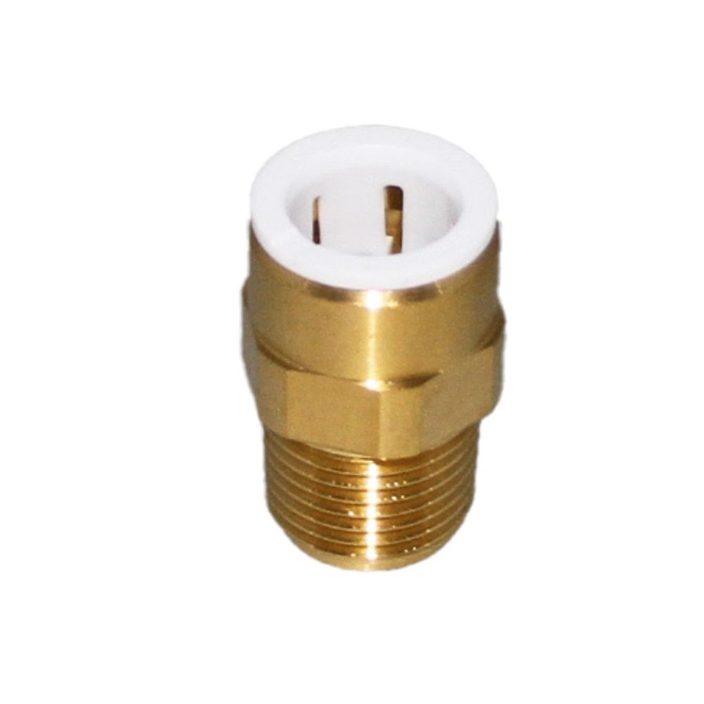 John Guest Lead-Free Brass Male Connector NPT - 1/2 CTS x 3/4 NPT