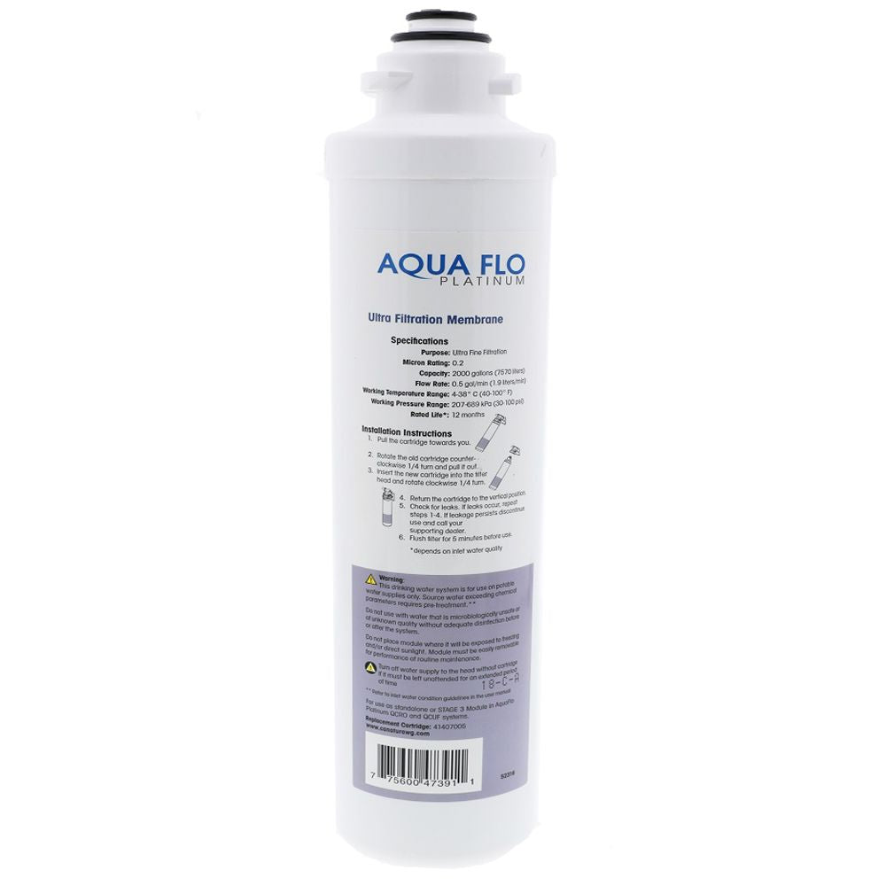 Aqua Flo 41407005 Quick Change Ultrafiltration Membrane 0.2 micron