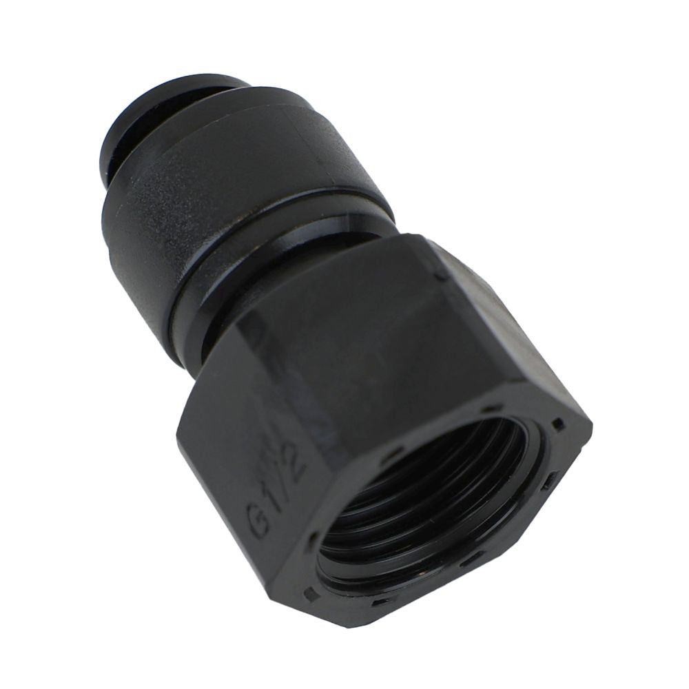 NeoFit - Black Female Adapter 1/2" tube x 1/2" BSP[P] - Cone Type