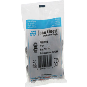 John Guest Bulkhead Union - 5/16 x 5/16