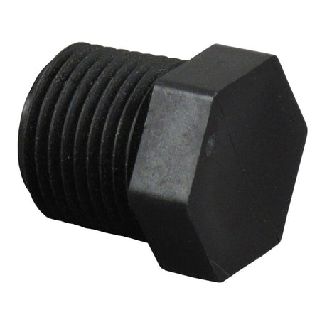 Pipe Plug Hex Head - 3/8" NPT Polypro Black