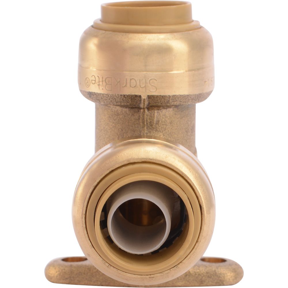 SharkBite® U249LF Lead-Free Brass Push-to-Connect Drop-Ear Elbow - 1/2" x 1/2"