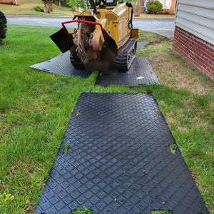 HDPE Ground Protection Mats 4'x8' - Black