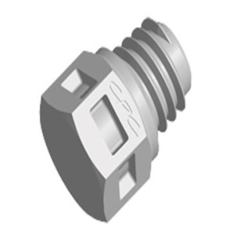 MP Plug Fitting Natural Polypropylene Tapered 10-32