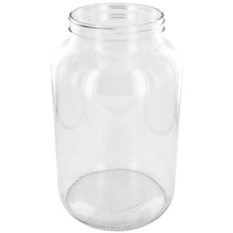 Glass Jar 1 GAL Wide Mouth Flint - No Lid