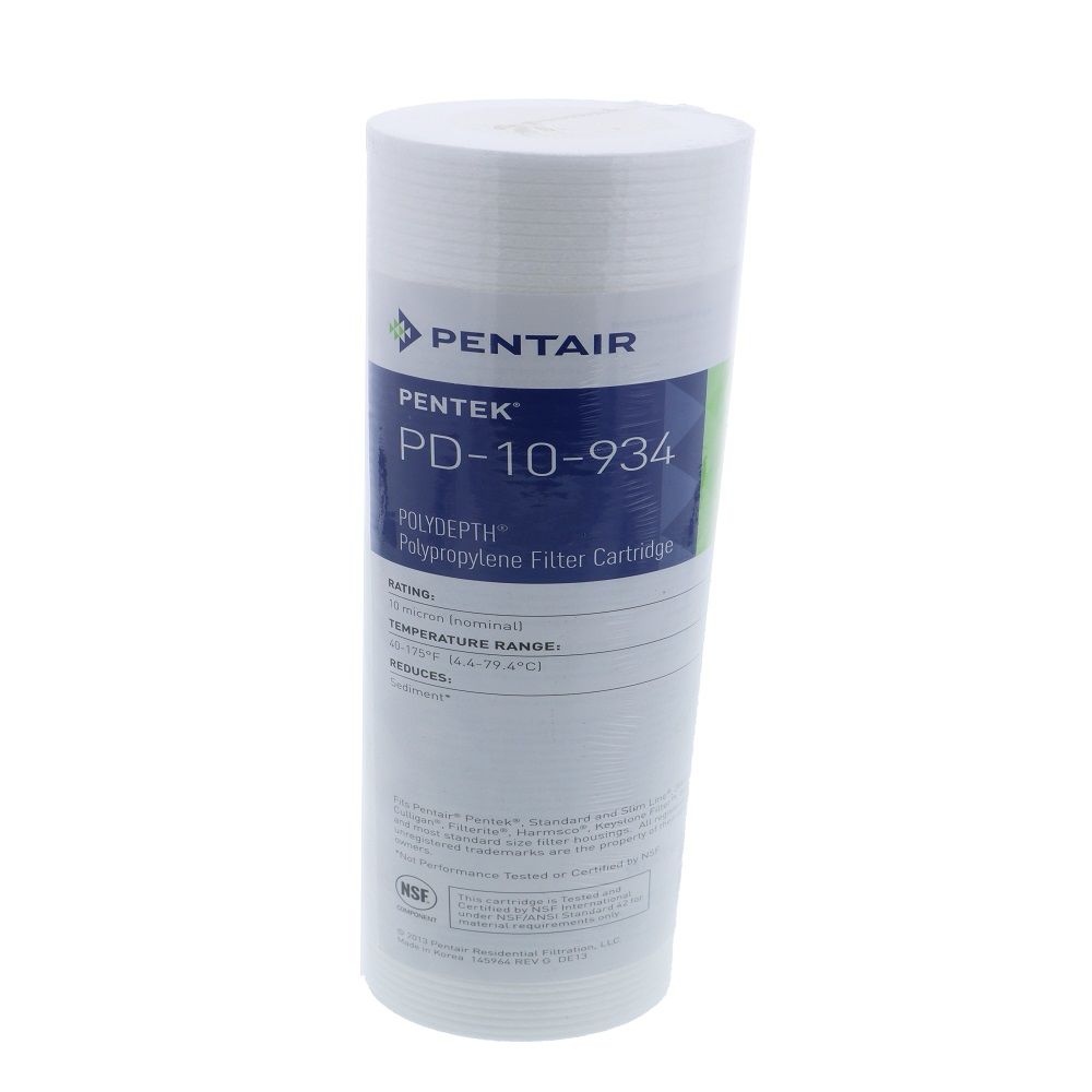 9-7/8" Pentek PD-10-934 Polydepth 10 mic Polypropylene Filter