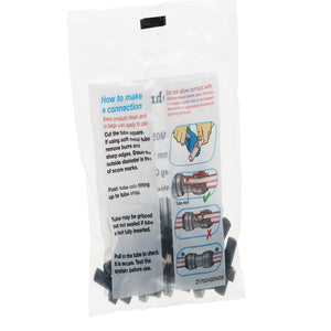 John Guest Stem Adapter BLACK ACETAL - 8mm x 1/8 BSPT