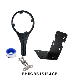 Big Flow Single Housing Install Kit - Black Bracket