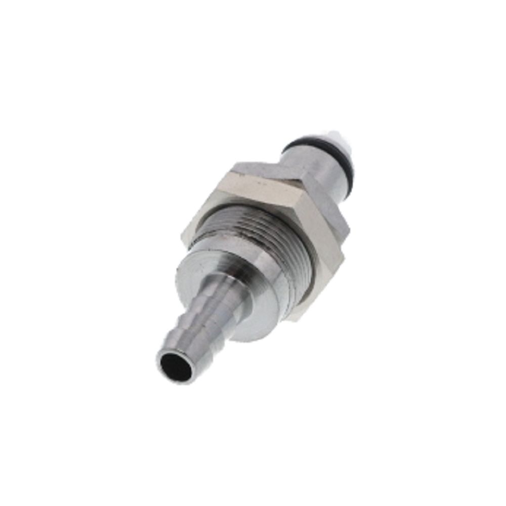 73000 NSF Valved Panel Mount Hose Barb Coupling Insert 1/4 ID Barb