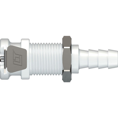 LinkTech 20AC Series Panel Mt. Female, Non-valved, 1/4" HB, Natural Acetal