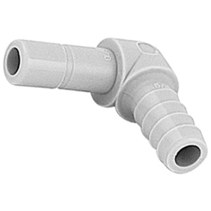 DMfit Stem Elbow Barb Connector  - 1/4 OD Stem x 5/16 ID Barb