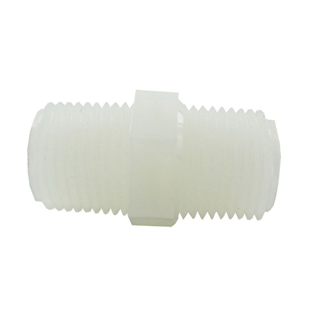 Nipple Hex - 3/4" MPT Natural Nylon