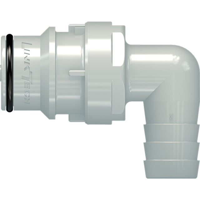 LinkTech 60PP Series Elbow Male, Non-valved, 1/2" HB, Polypropylene, EPDM
