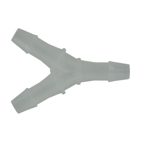 FitQuik Polypropylene Union Y Barb Fitting - 1/4 ID x 1/4 ID x 1/4 ID