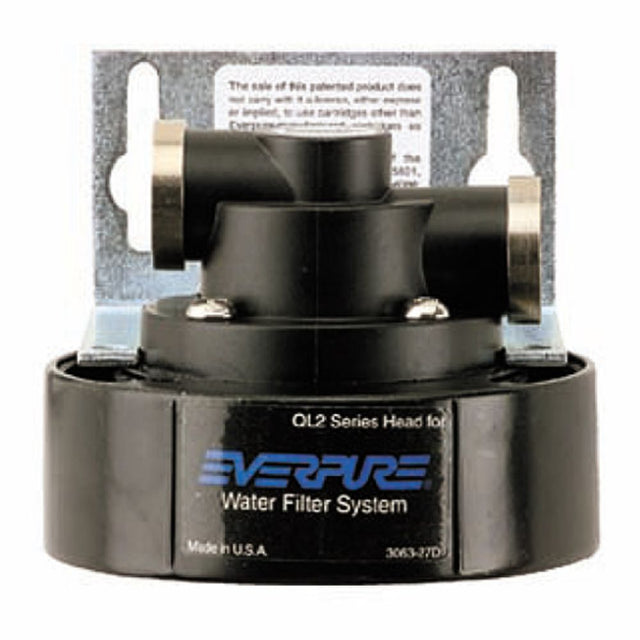 QL2 Filter Head w/Mounting Bracket, 1/4 John Guest
