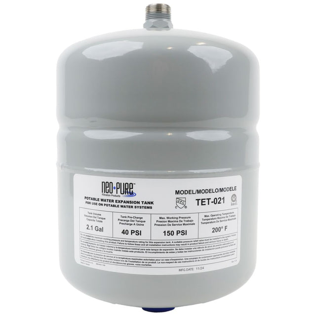 Neo-Pure Thermal Expansion Tank 2.1 gal  3/4 MNPT OPEN BOX