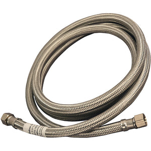 Braided Stainless Steel Hose 304 3/8" COMP x 3/8" COMP 30" Length