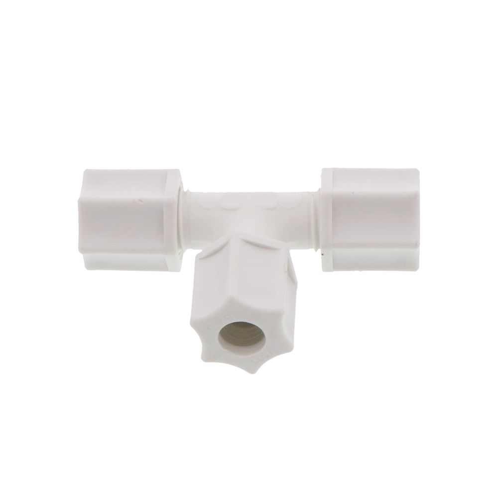 JACO 70-5-P-PG Polypropylene Union Tee 5/16 OD Tube x 5/16 OD Tube x 5/16 OD Tube