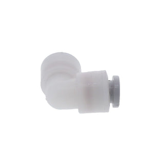 Kynar PVDF Male  Elbow Swivel - 3/8 x 1/4 NPTF