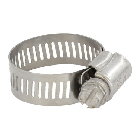 Stainless Steel Hose Clamp 201 SAE # 4 - 1/2 W, 1/4 Hex SS Screw [1/4" - 5/8"]