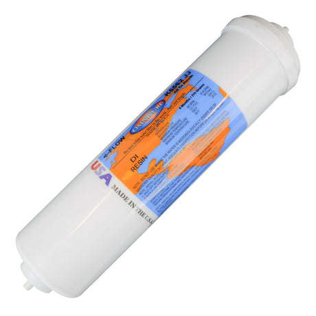 Omnipure K5562-JJ 10" x 2.5" Inline All DI Resin SC Screen w/ 1/4" Quick Connect