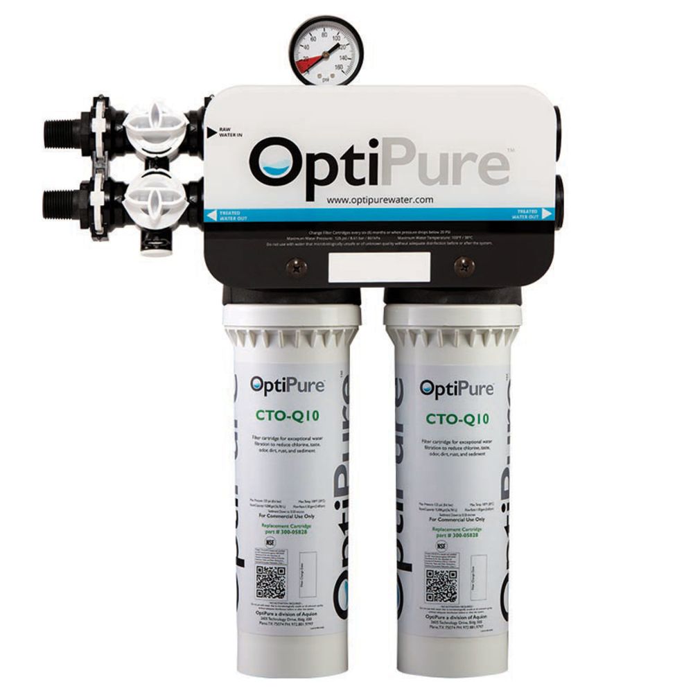 Optipure QT10-2; QT Water Filter System, dual 10