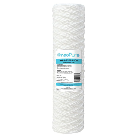 Neo-Pure WPP-25098-100 10" Surfactant Free String Wound Filter 100 Micron