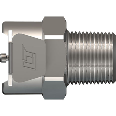 LinkTech 40CB Series Male Thread Female, Non-valved, 1/4" MNPT, Chrome Brass